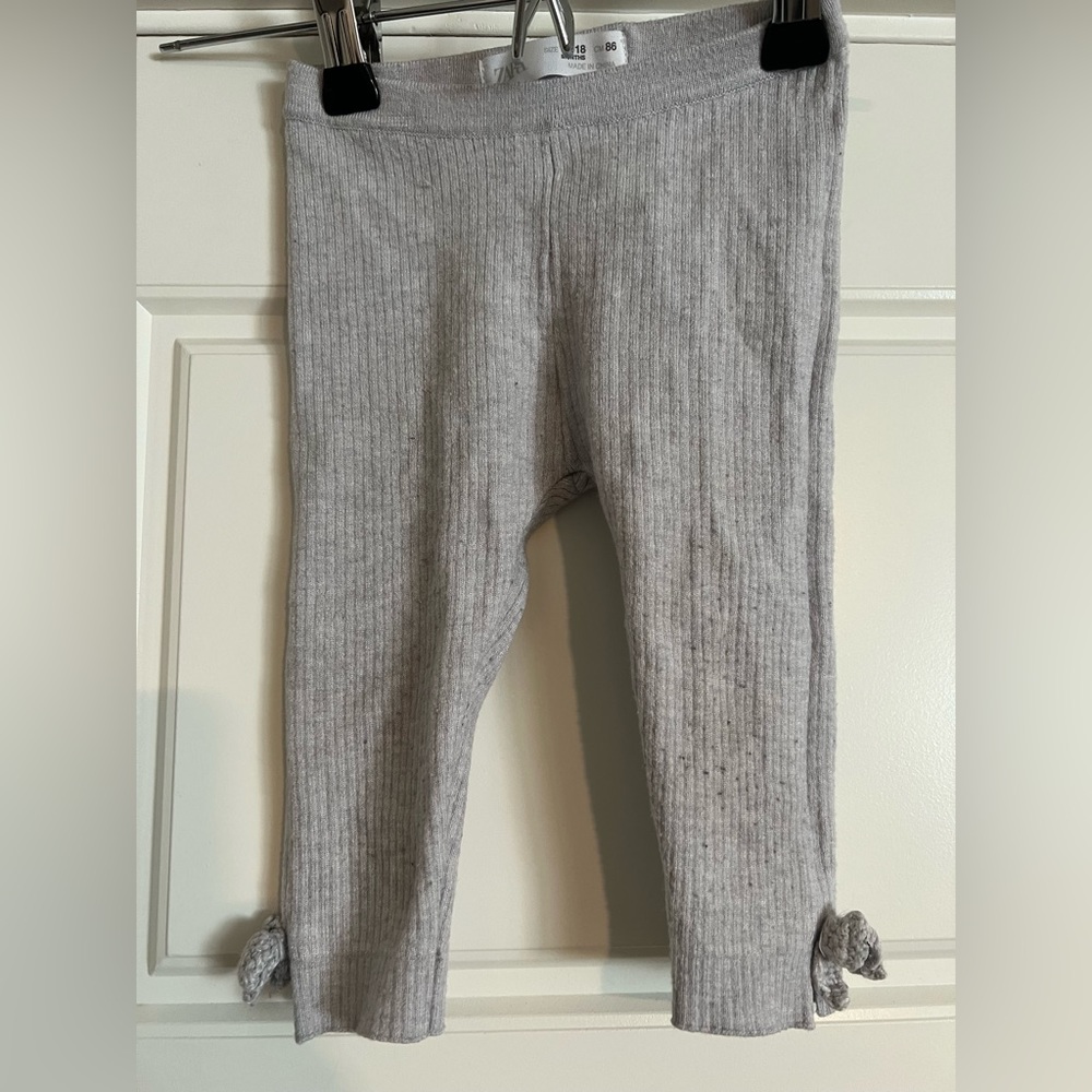 $11 ADD ON Zara pants Ribbed Soft Leggings h&m jamie kay 12-18m 12M cotton on